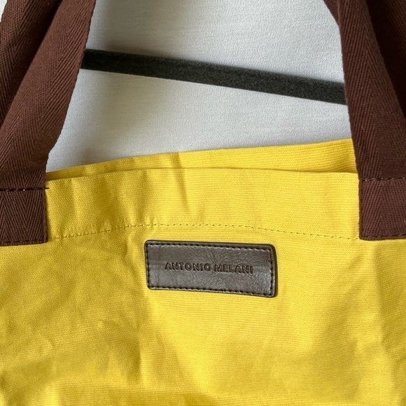 Antonio Melani Yellow Tote / Beach Bag - Picture 7 of 11